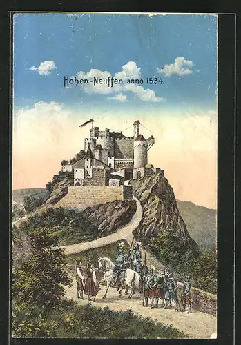 AK Hohen-Neuffen, Schloss im Jahre 1534