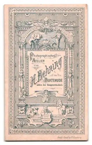 Fotografie H. Behning, Buxtehude, Portrait junge Dame mit hochgestecktem Haar