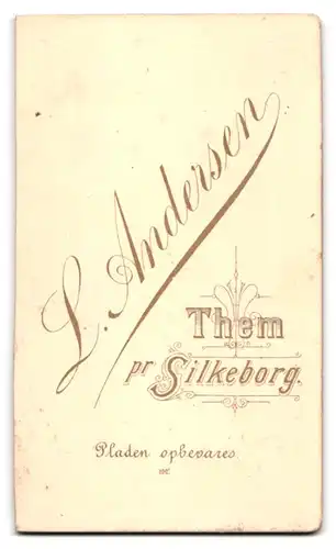 Fotografie L. Andersen, Silkeborg, Portrait stattlicher Herr im Anzug