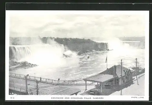AK Niagara Falls, American and Canadian Falls, Wasserfall