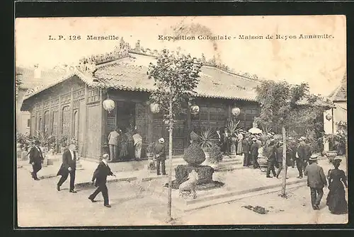 AK Marseille, Exposition coloniale 1906, Maison de Repos Annamite