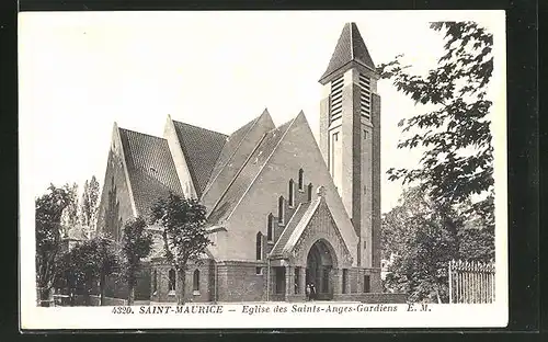 AK Saint-Maurice, Eglise des Saints-Anges-Gardiens, Kirche