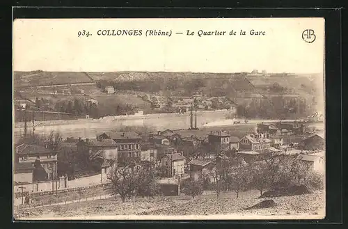 AK Collonges, Le Quartier de la Gare