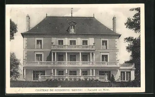 AK Serbonnes, Chateau, Facade du Midi