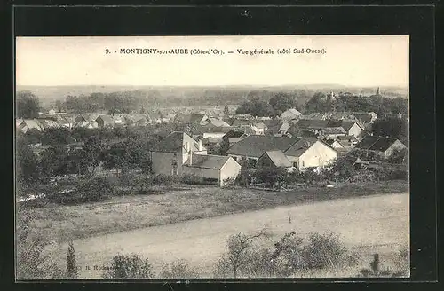 AK Montigny-sur-Aube, Vue generale, Totalansicht