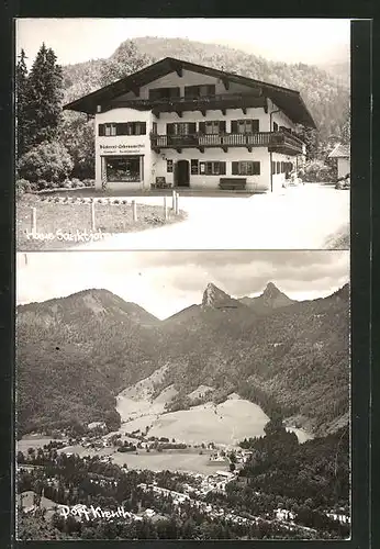 AK Kreuth, Hotel Haus Sanktjohansen, Teilansicht