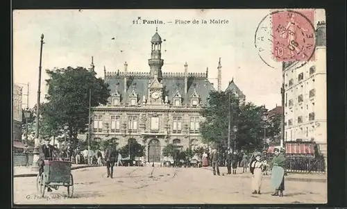 AK Pantin, Place de la Mairie