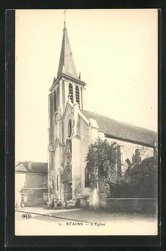 AK Stains, L`Église, Ansicht der Kirche