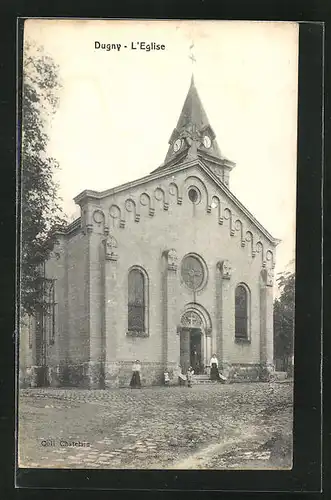AK Dugny, l`Église, Ansicht der Kirche