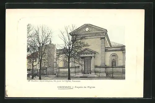 AK Vincennes, Facade de l'Eglise