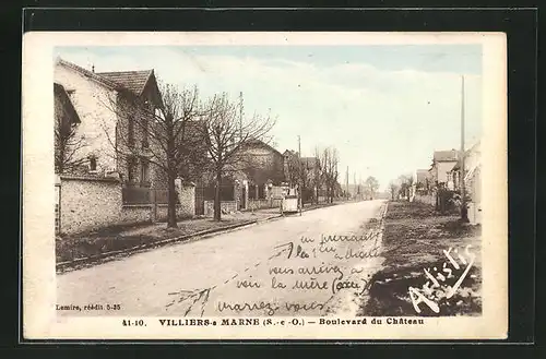 AK Villiers-sur-Marne, Boulevard du Chateau