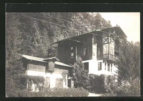 Foto-AK Tegernsee, ca. 1930, Hotel-Pension Villa Funke