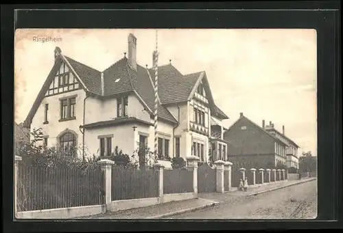 AK Ringelheim, Blick auf eine Villa