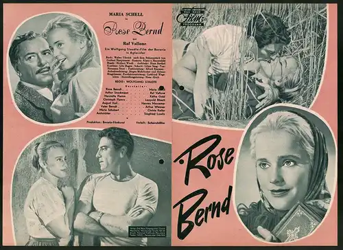 Filmprogramm DNF, Rose Bernd, Maria Schell, Raf Vallone, Käthe Gold, Regie: Wolfgang Staudte