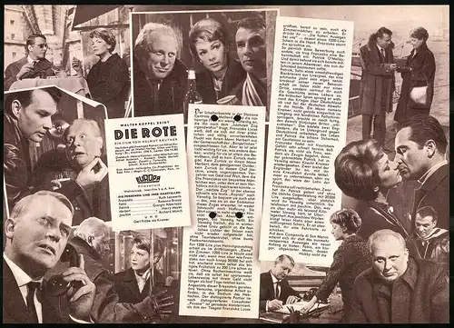 Filmprogramm IFB Nr. 6125, Die Rote, Ruth Leuwerik, Rossano Brazzi, Regie: Helmut Käutner