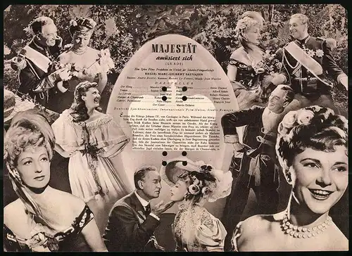 Filmprogramm IFB Nr. 976, Majestät amüsiert sich, Maurice Chevalier, Jean Wall, Regie: Marc-Gilbert Sauvajon