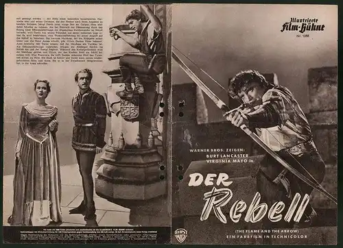 Filmprogramm IFB Nr. 1088, Der Rebell, Burt Lancaster, Virginia Mayo, Regie: Jacques Tourneur