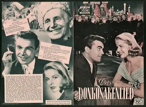 Filmprogramm DNF, Das Donkosakenlied, Paul Hörbiger, Sabine Bethmann, Regie: Geza von Bolvary