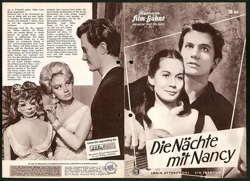 Filmprogramm IFB Nr. 6424, Die Nächte mit Nancy, Pat Boone, Nancy Kwan, Regie: Daniel Petri