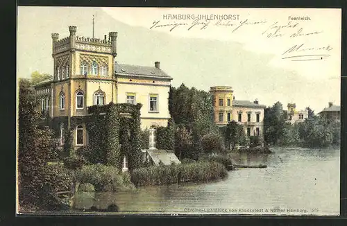 AK Hamburg-Uhlenhorst, Feenteich