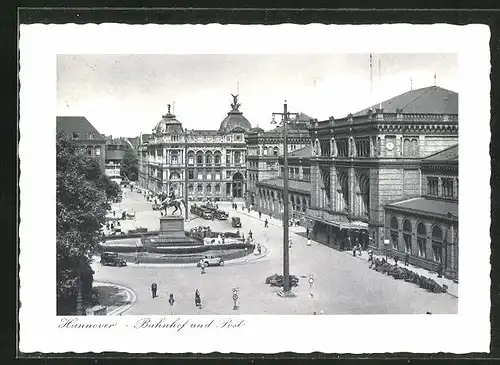 AK Hannover, Bahnhof und Post