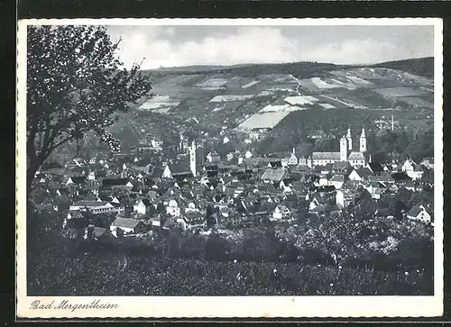 AK Bad Mergentheim, Stadt aus der Vogelschau