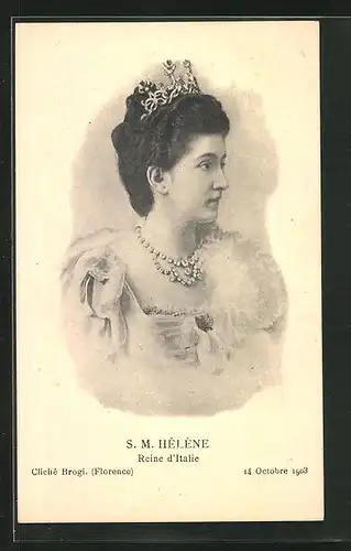 AK S. M. Hélène, Reine d`Italie