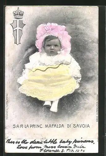 AK S. A. R. La Princ. Mafalda di Savoia