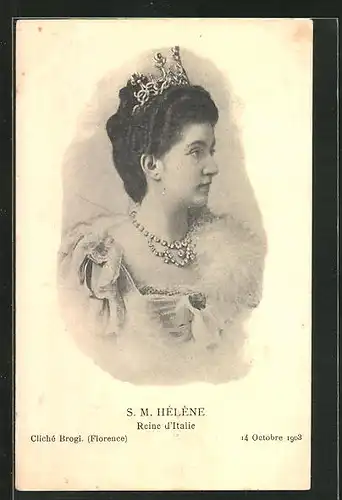 AK S. M. Hélène, Reine d`Italie