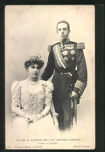 AK SS. MM. D. Alfonso XIII y D. a Victoria Eugenia von Spanien