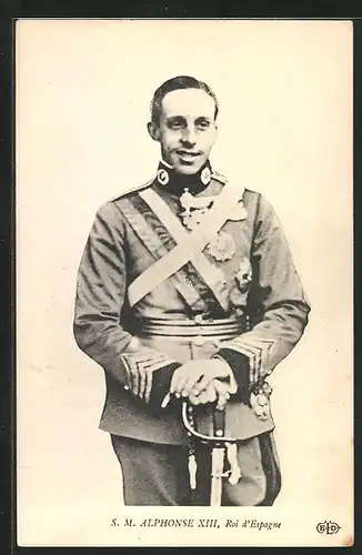 AK S. M. Alphonse XIII., Roi d`Espagne