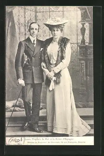 AK Leurs Majestés le Roi et la Reine d`Espagne