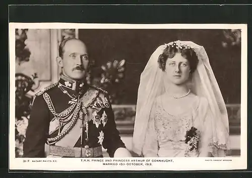 AK T. R. H. Prince and Princess Arthur of Connaught, Married 15 th October 1913