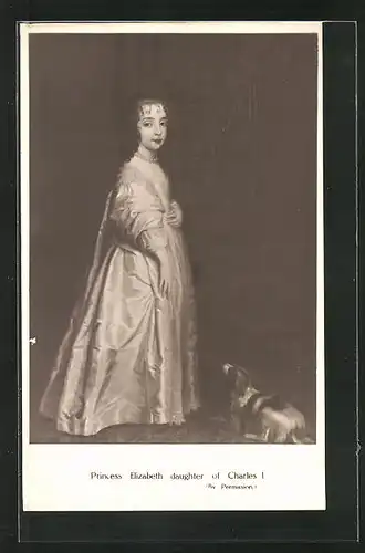 AK Prinzessin Elizabeth von England, Tochter von Charles I.