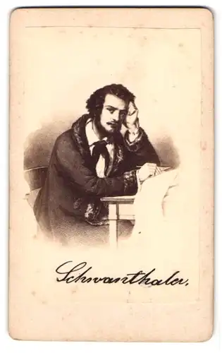 Fotografie Bildhauer Ludwig Schwanthaler im Portrait
