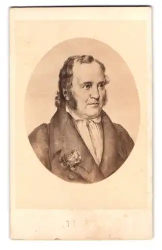 Fotografie Dichter Jean Paul Richter im Portrait