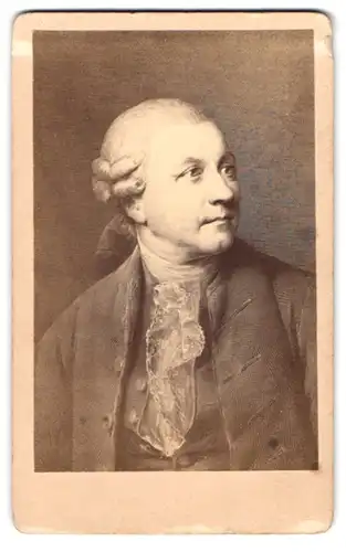 Fotografie Dichter Gottlieb Klopstock im Portrait