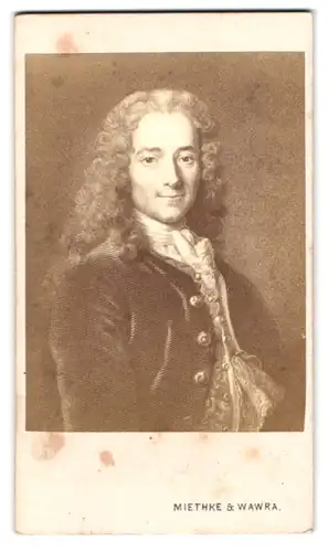 Fotografie Schriftsteller Voltaire im Portrait