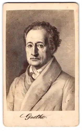 Fotografie Johann Wolfgang von Goethe im Portrait