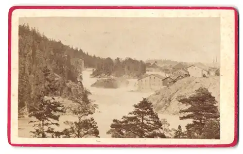 Fotografie Robert Dahllöf, Göteborg, Ansicht Trollhättan, Wasserfall