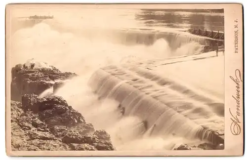 Fotografie Hugo Handwerk, Paterson, Ansicht Paterson, Great Falls Wasserfall