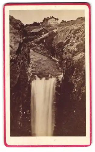 Fotografie Robert Dahllöf, Göteborg, Ansicht Trollhättan, Polhems sluss Wasserfall
