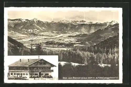 AK Bad Tölz, Blick vom Blomberghaus auf Lenggriesertal