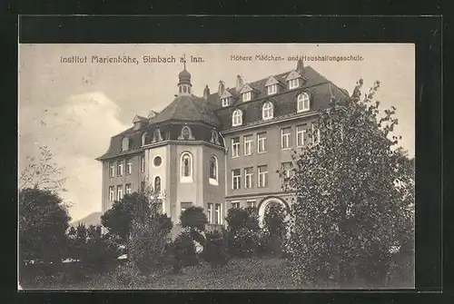 AK Simbach a. Inn, Institut Marienhöhe, Höhere Mädchen- und Haushaltungsschule
