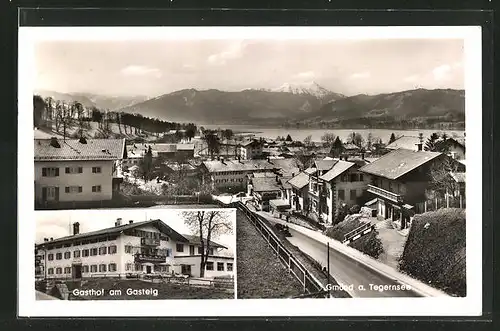 AK Gmünd /Tegernsee, Gasthof am Gasteig, Totalansicht