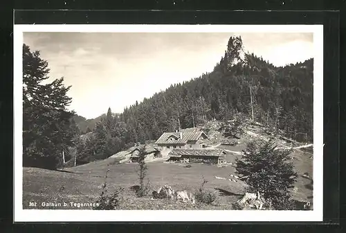 AK Tegernsee, Gasthaus am Galaun