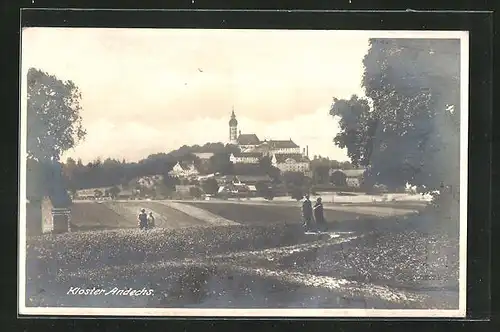 AK Andechs, Passanten gegen Kloster