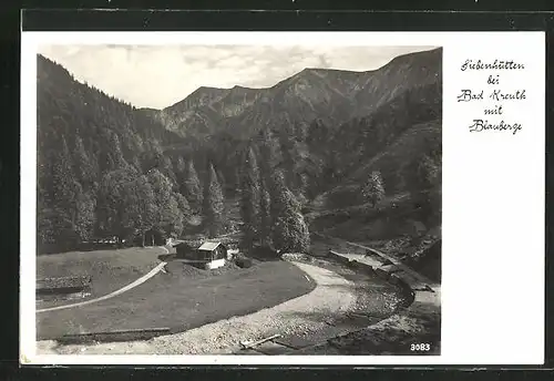 AK Siebenhütten b. Bad Kreuth, Ortspartie mit Blauberge