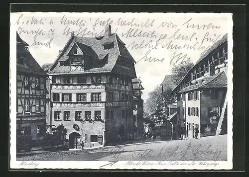 AK Nürnberg, Albrecht Dürer-Haus, Alter Wehrgang