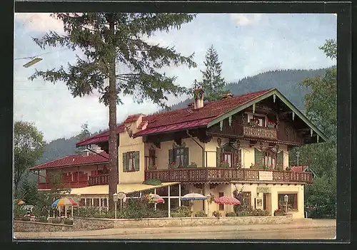 AK Tegernsee-Süd, Cafe u. Gasthaus Eberwein